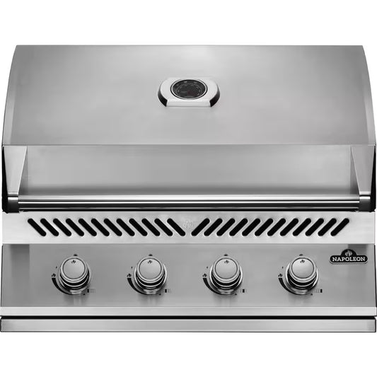 NAPOLEON Stainless Steel Built-In 500 Series 32 In. 4-Burner Built-In Natural Gas Grill