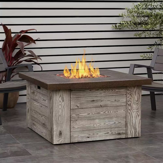 Forest Ridge MGO Propane Fire Pit Table with Natural Gas Conversion Kit